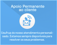 Apoio Permanente ao Cliente - Usufrua do nosso atendimento personalisado. Estamos sempre disponíveis para resolver os seus problemas.